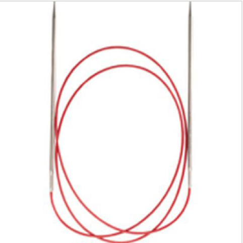 40" Circular Red Lace