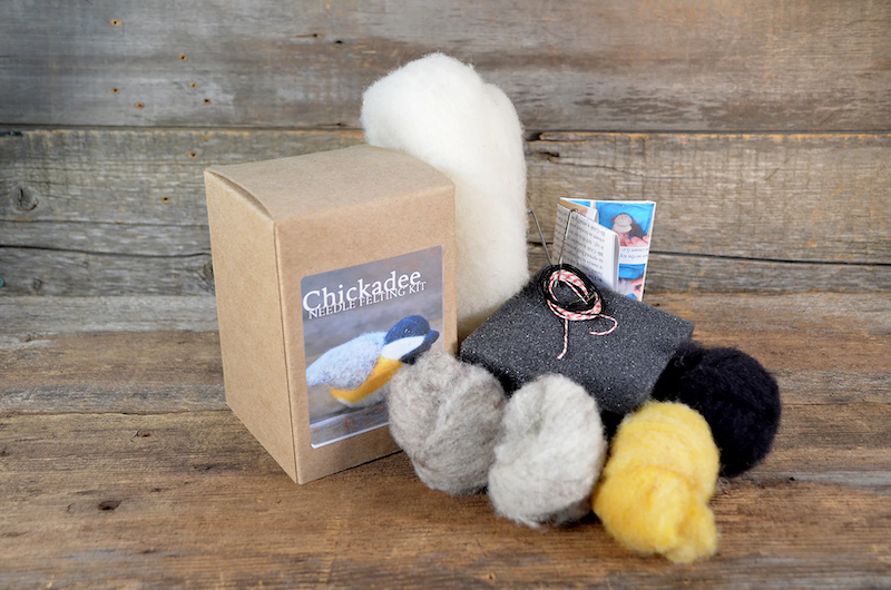 Chickadee Needle Felt Kit